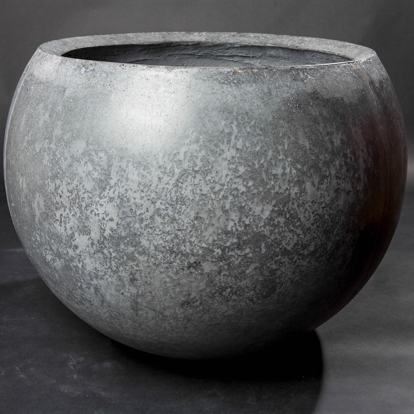 Spherical concrete planter