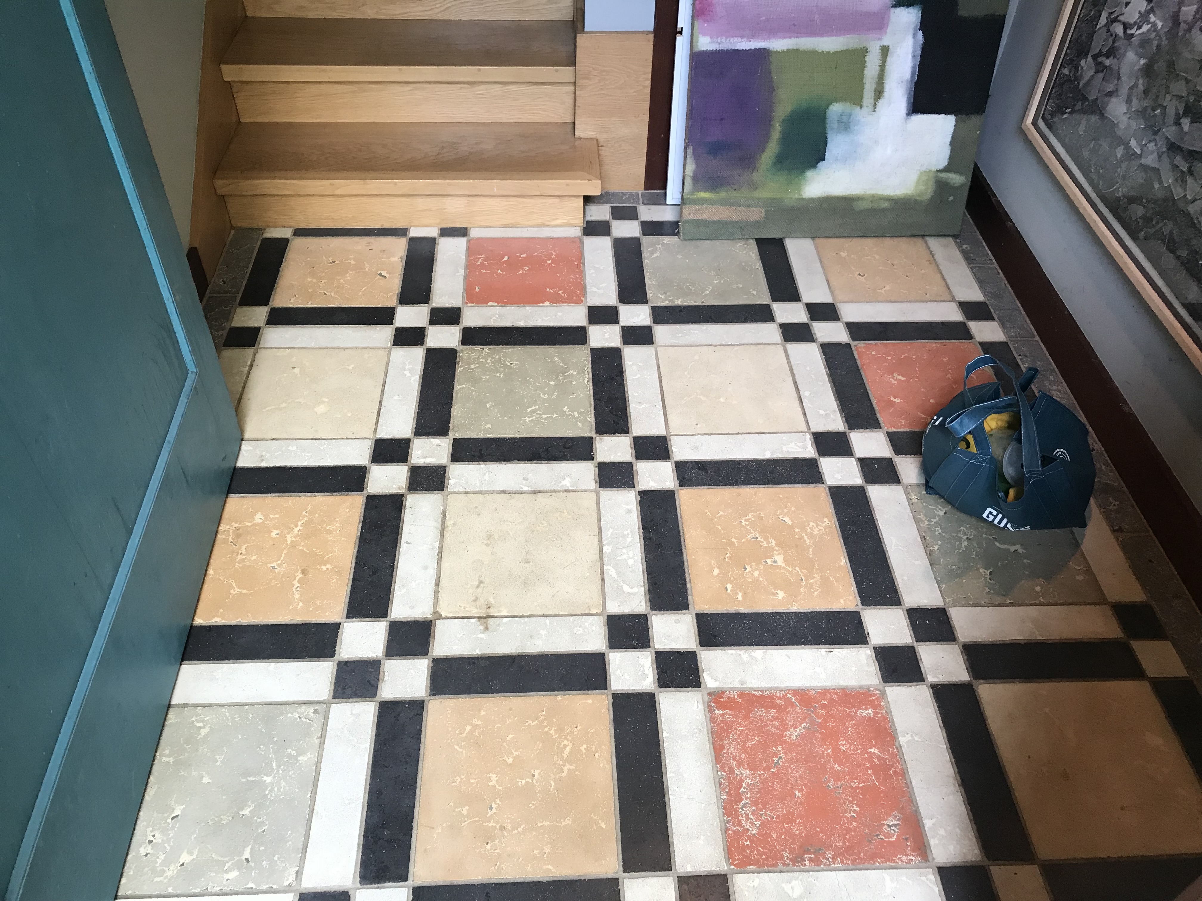 Scarecrow Pottery booth, Interlaken, NY