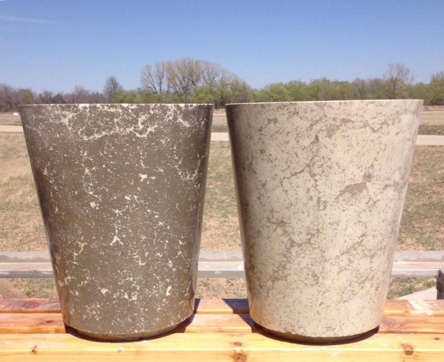 Tapered concrete planters